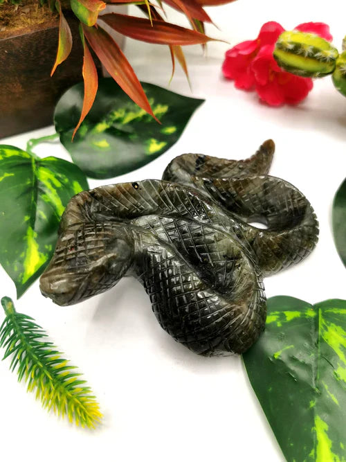 The Protective Shield: What Happens When You Keep a Labradorite Snake Carving in Your Home?