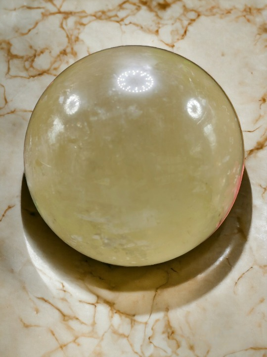 Large Calcite Sphere : Celestial Harmony | 3.5 inch (8.75 cms) dia and 1.11 kgs
