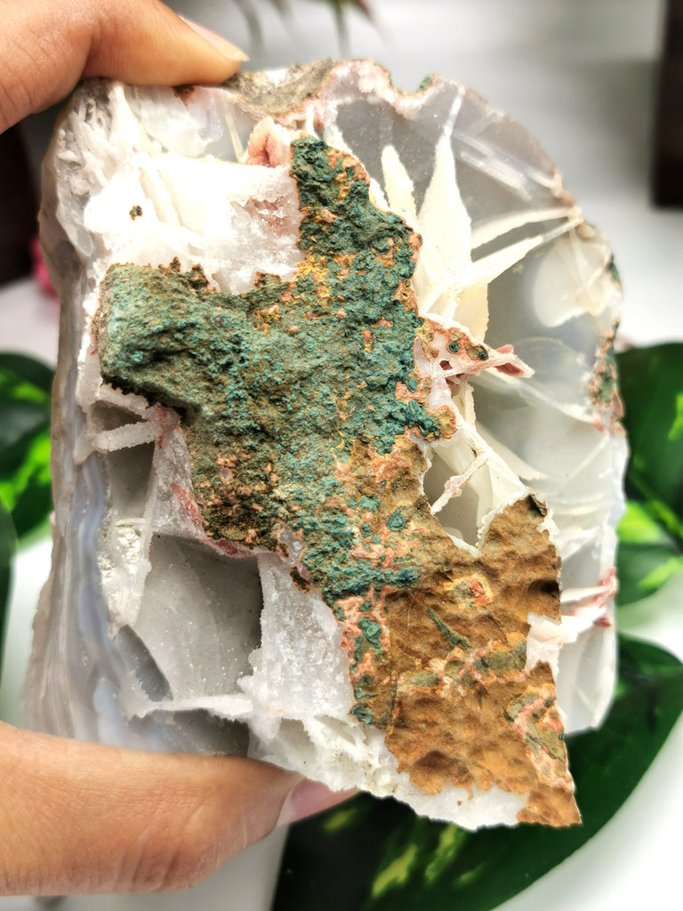White Baryte Mineral Crystal Natural Free Forms: Awaken Your Inner Vision