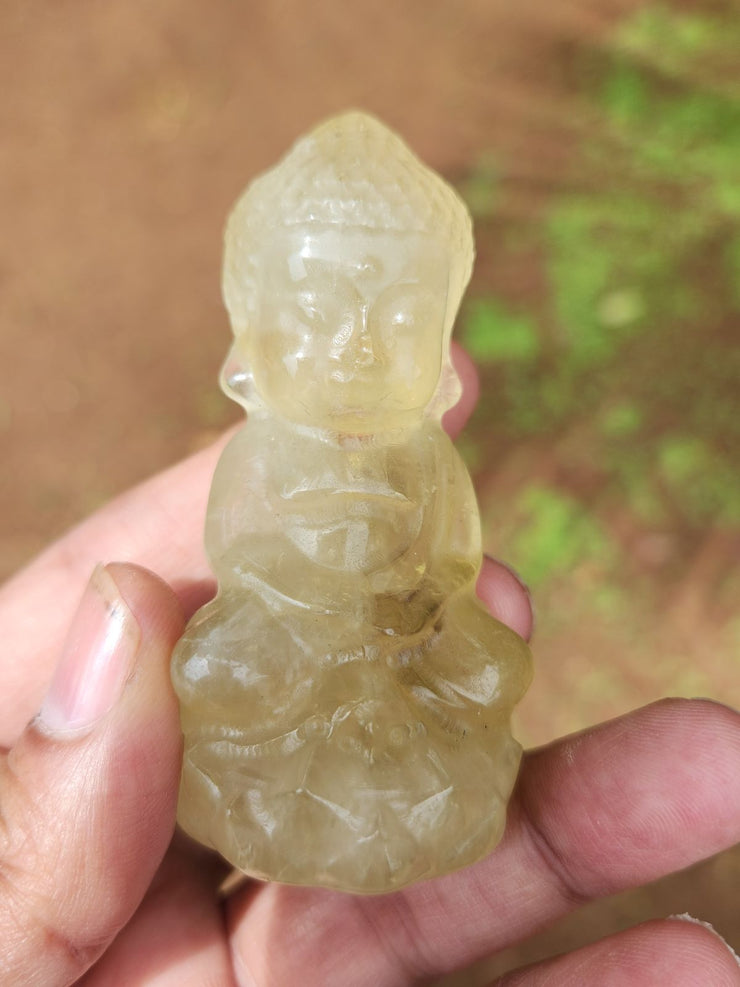 What Are the Benefits and Ideal Placement of Baby Lord Buddha Carving in Citrine Gemstone?
