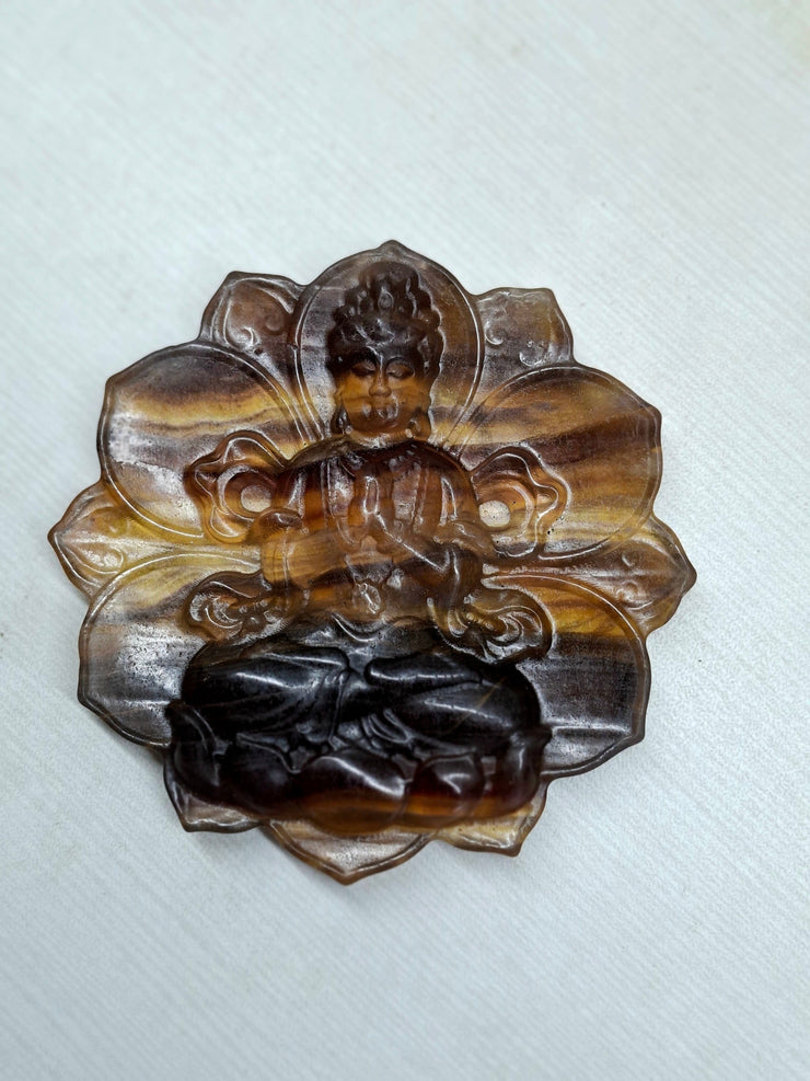 Connecting Chinese Spiritual Tradition and Modern Healing: Multi-Fluorite and Guanyin Bodhisattva Pendant for Mind Calm, Blessings, and Eco-Conscious Living