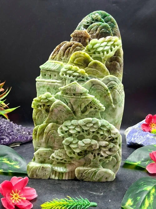 Overcome Family Stress: Why You Need a Serpentine Jade Carving for Peace & Prosperity | Shwasam Crystals