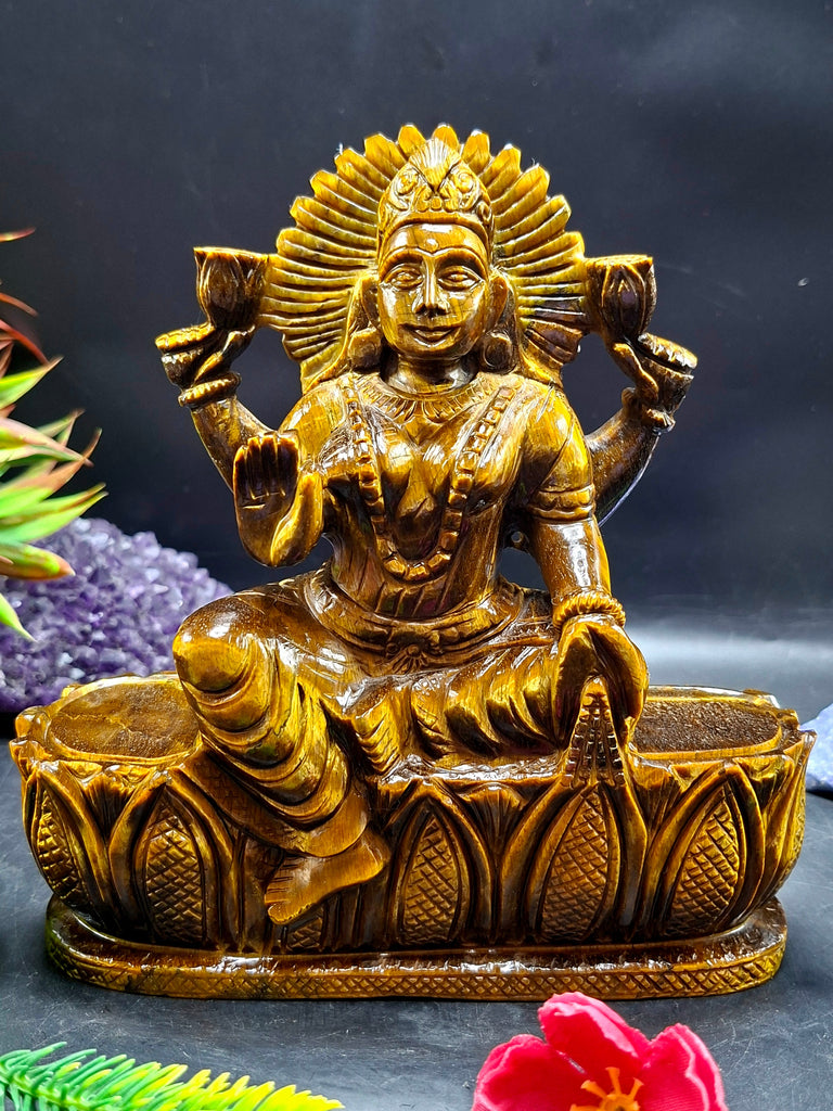 From Confusion to Clarity: How Tiger Eye and Goddess Laxmi Help You Find Purpose & Prosperity | Shwasam Crystals