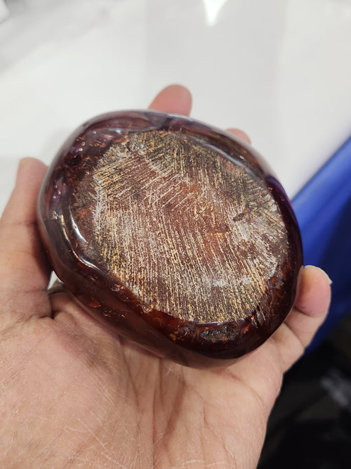 Carnelian Handmade Bowl: A Stunning Fusion of Art, Spirituality, and Home Decor | Home Decor | 5 inches and 400 gms