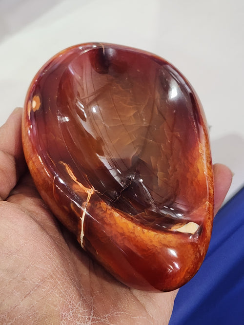 Carnelian Handmade Bowl: A Unique Blend of Beauty, Spirituality, and Functionality | Reiki/Chakra/Healing/Energy | Home Decor