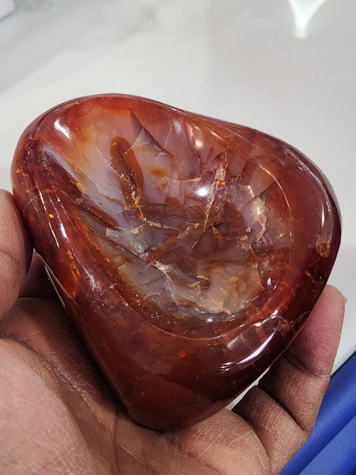 Carnelian Handmade Bowl: Elevate Your Space with Beauty and Positive Energy | Reiki/Chakra/Healing | Home Decor