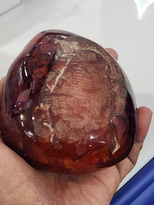 Carnelian Handmade Bowl: Home Warmth and Meditation Serenity | Reiki/Chakra/Healing | Home Decor | Weighing 400 gms