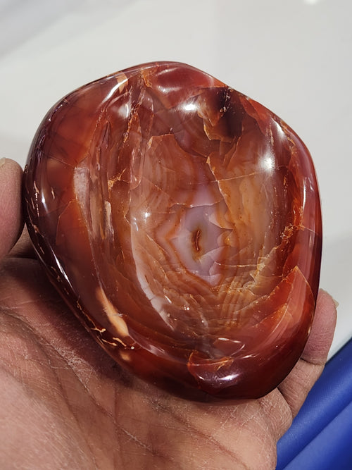Carnelian Handmade Bowl: A Timeless Blend of Beauty and Positive Energy for Your Home | Reiki/Chakra/Healing | Home Decor | Weighing 400 gms