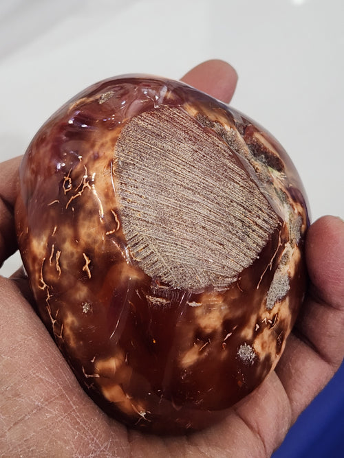 Carnelian Handmade Bowl: A Timeless Blend of Beauty and Positive Energy for Your Home | Reiki/Chakra/Healing | Home Decor | Weighing 400 gms