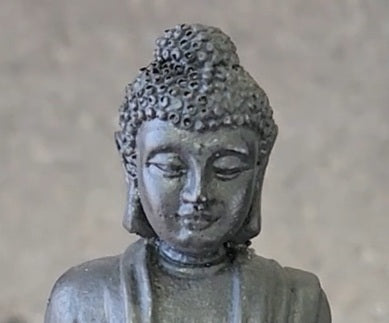 Russian Shungite Small Lord Buddha Carving: A Rare Gemstone of Balance, Healing, and Spiritual Harmony | Home Decor | ONE PIECE ONLY