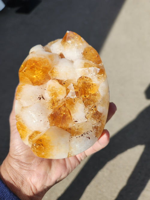 Natural Citrine Egg Cluster: Golden Harmony | Reiki/Chakra/Healing/Energy | Home Decor | Weighing 1800 gms