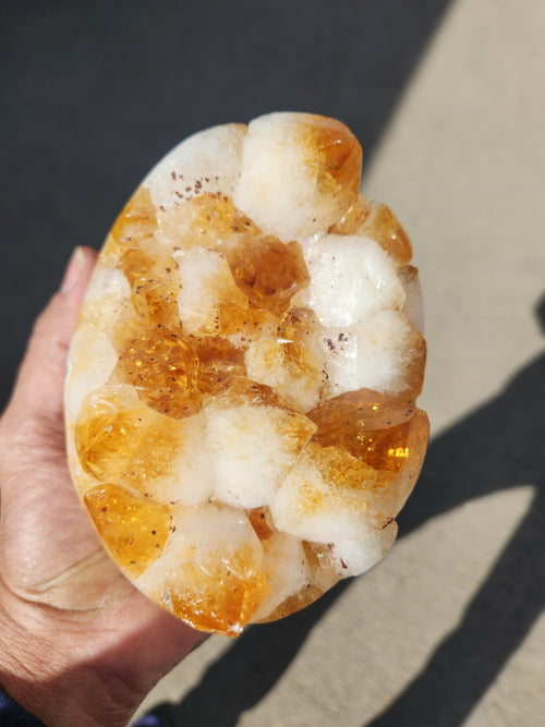 Natural Citrine Egg Cluster: Golden Harmony | Reiki/Chakra/Healing/Energy | Home Decor | Weighing 1800 gms