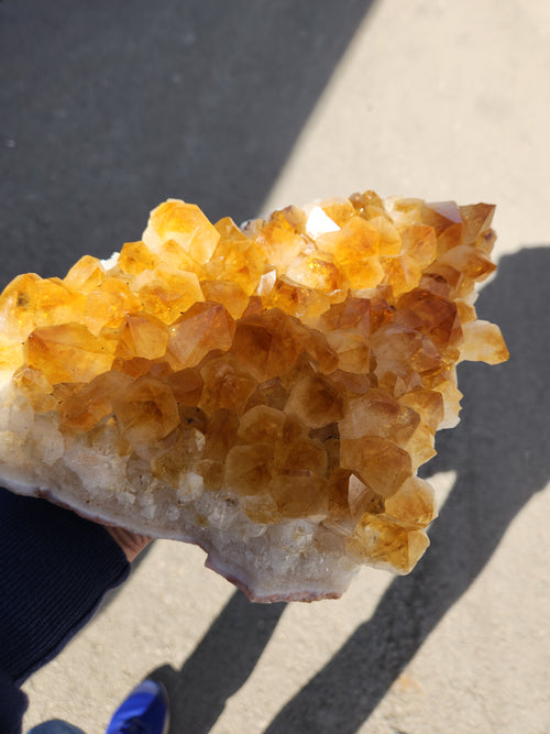Natural Citrine Cluster: A Beacon of Prosperity, Positivity, and Peace for Home and Office | Reiki/Chakra/Healing/Energy | Weighing 3600 gms