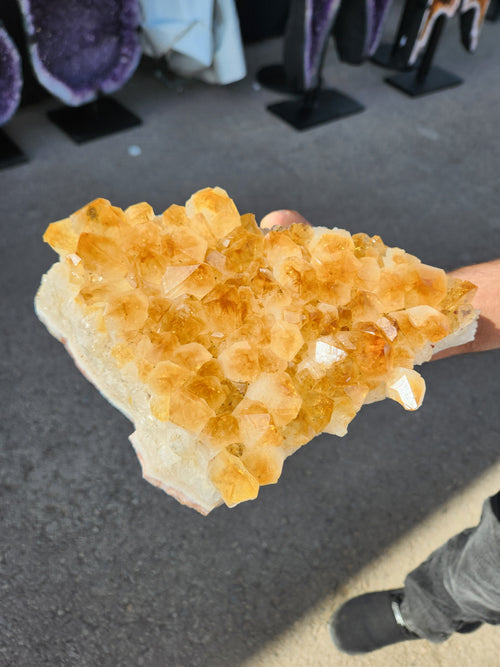 Natural Citrine Cluster: A Beacon of Prosperity, Positivity, and Peace for Home and Office | Reiki/Chakra/Healing/Energy | Weighing 3600 gms