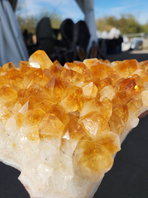 Natural Citrine Cluster: A Beacon of Prosperity, Positivity, and Peace for Home and Office | Reiki/Chakra/Healing/Energy | Weighing 3600 gms