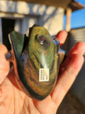 Rainbow Obsidian Anatomical Heart Carving: A Masterpiece of Beauty and Energy | Reiki/Chakra/Healing/Energy | Home Decor | Weighing 500 gms