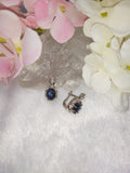 Star Blue Sapphire jewelry set of ring, pendant & earring in 925 silver with rhodium plating | Gift for her | gemstone jewellery | crystal 925 silver ornaments