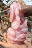 Sculpting Divinity: The Rose Quartz Ganesh - A Harmonious Fusion of Art and Spirituality