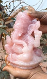 Sculpting Divinity: The Rose Quartz Ganesh - A Harmonious Fusion of Art and Spirituality