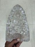 2 Lord Buddha Carvings in Himalayan Quartz Stone: Meditative Mastery and Spiritual Brilliance