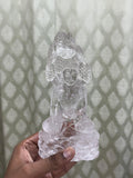 2 Lord Buddha Carvings in Himalayan Quartz Stone: Meditative Mastery and Spiritual Brilliance