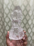 2 Lord Buddha Carvings in Himalayan Quartz Stone: Meditative Mastery and Spiritual Brilliance
