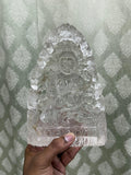 2 Lord Buddha Carvings in Himalayan Quartz Stone: Meditative Mastery and Spiritual Brilliance
