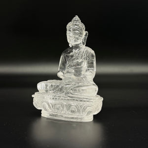Himalayan Quartz Buddha Carving - Shwasam