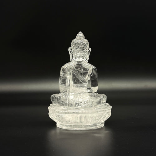 Himalayan Quartz Buddha Carving - Shwasam