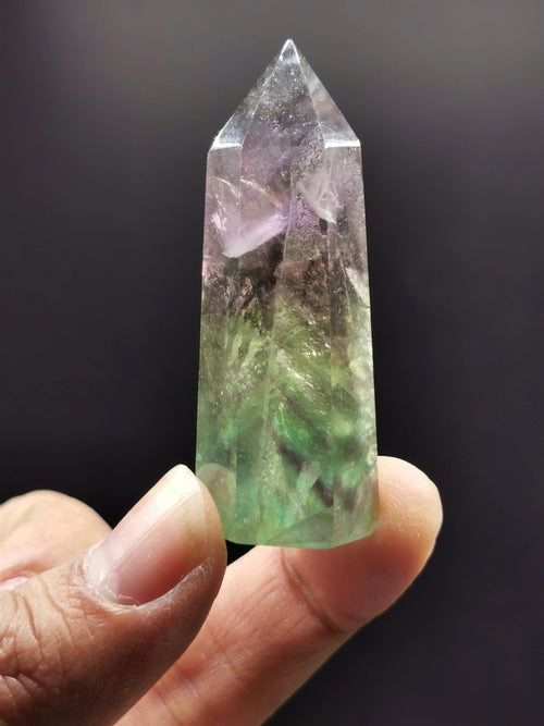 Rainbow Fluorite Point – A Gemstone of Ancient Beauty and Modern Elegance | Crystal Healing | Home decor | ONE PIECE ONLY