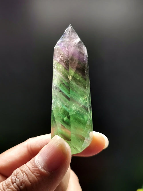 Rainbow Fluorite Point – A Gemstone of Ancient Beauty and Modern Elegance | Crystal Healing | Home decor | ONE PIECE ONLY
