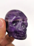 Amethyst Skull Carving: A Tranquil Crystal for Spiritual Awakening & Home Décor | Weight 86 gms