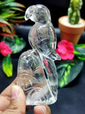Clear Quartz Bird Carving: A Symbol of Peace, Clarity & Spiritual Upliftment for Home Décor and Gifting