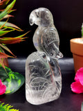 Clear Quartz Bird Carving: A Symbol of Peace, Clarity & Spiritual Upliftment for Home Décor and Gifting