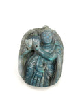 Labradorite Krishna Miniature Carving - Embracing Divine Protection | Lord Krishna Idol | Murti in Crystals - Reiki/Chakra - 1.5 inches and 16 gms