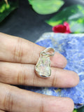 Ethiopian Opal Rough Single Stone Pendant in Silver - A Symbol of Love, Healing and Timeless Elegance