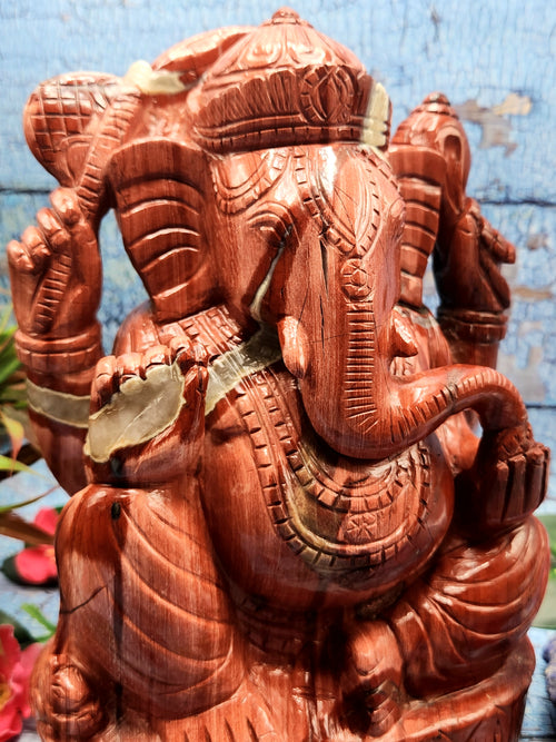 Ganesh Statue in Red Jasper: A Symbol of Strength and Transformation