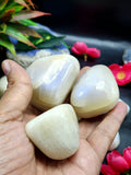 Moonstone Free Forms Lot of 8 with Blue Flash: A Dance of Celestial Elegance | Gemstone healing | Gift a gemstone