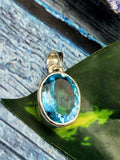 Blue Topaz Pendants in 925 Silver: A Symphony of Serenity and Elegance | ONE PIECE ONLY
