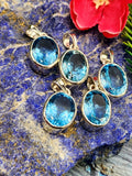 Blue Topaz Pendants in 925 Silver: A Symphony of Serenity and Elegance | ONE PIECE ONLY