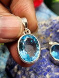 Blue Topaz Pendants in 925 Silver: A Symphony of Serenity and Elegance | ONE PIECE ONLY