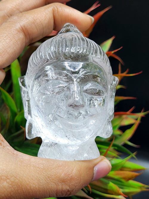 Clear Quartz Buddha Head: A Symbol of Enlightenment and Crystal Clarity