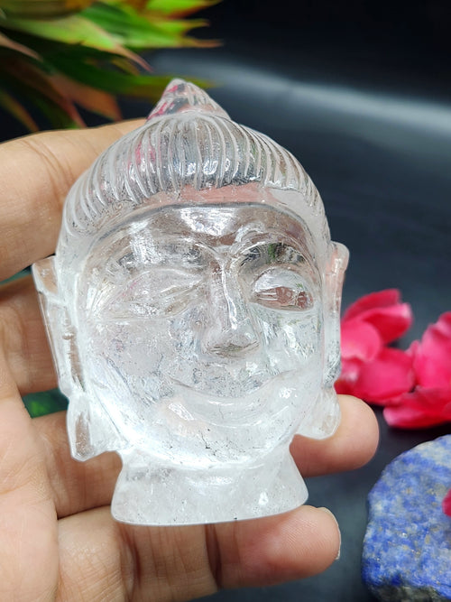 Clear Quartz Buddha Head: A Symbol of Enlightenment and Crystal Clarity
