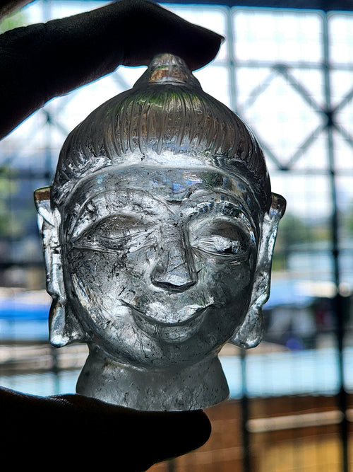 Clear Quartz Buddha Head: A Symbol of Enlightenment and Crystal Clarity
