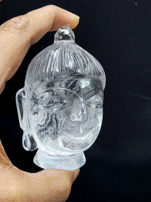 Clear Quartz Buddha Head: A Symbol of Enlightenment and Crystal Clarity