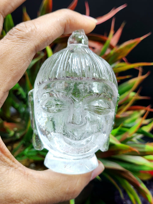 Clear Quartz Buddha Head: A Symbol of Enlightenment and Crystal Clarity