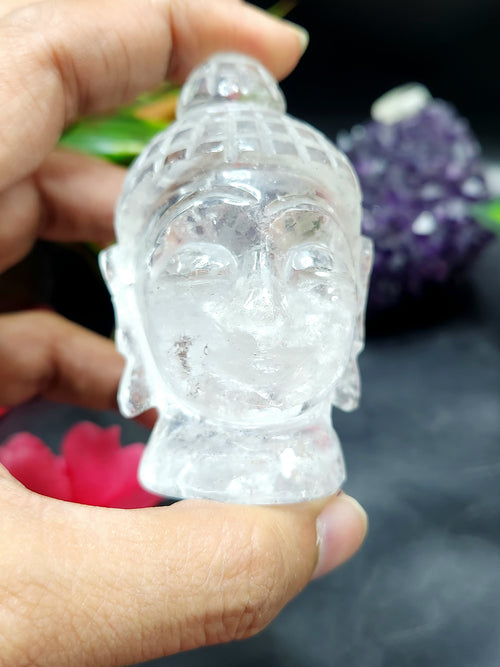 Clear Quartz Buddha Head: Illuminating Paths to Enlightenment