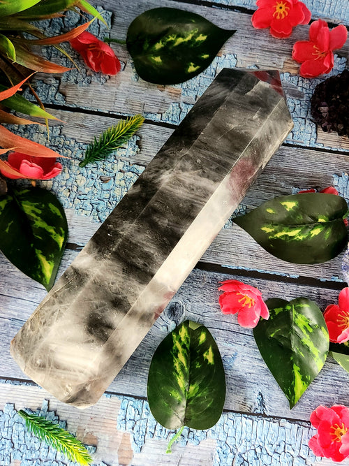 Smokey Quartz Tower: A Guardian of Grounding and Spiritual Shielding