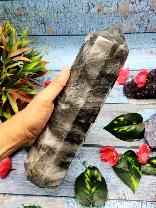 Smokey Quartz Tower: A Guardian of Grounding and Spiritual Shielding