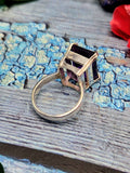 Amethyst Stone Double Barrel Ring in 925 Silver : The Regal Beauty of Amethyst Mothers day gift | Crystal Jewelry | Gemstone Finger ring